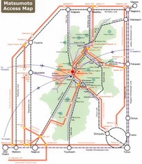 Matsumoto Transportation Map