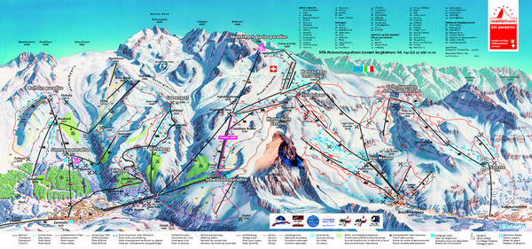 Matterhorn Ski Paradise Ski Trail Map