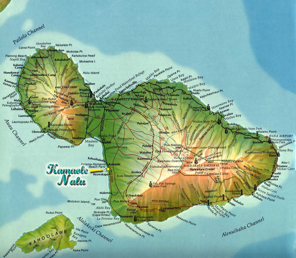 Maui Island Map Maui Hawaii • mappery