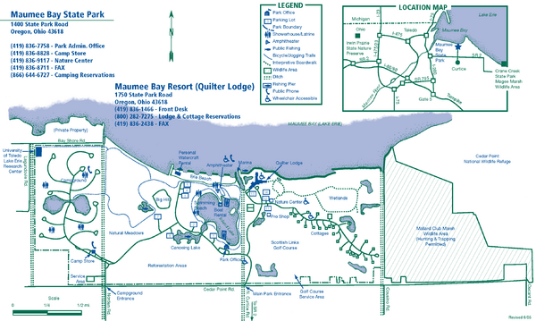 Maumee Bay State Park Map