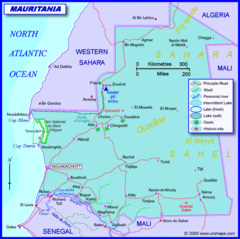 Mauritania road Map