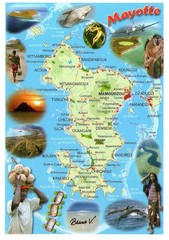 Mayotte tourism Map