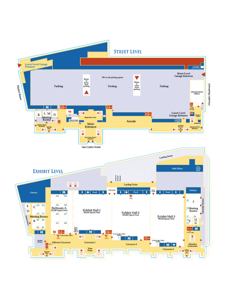 McEnery Convention Center, San Jose, California Map