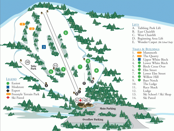 McIntyre  Ski Trail Map