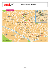 Medellin City Centre Map