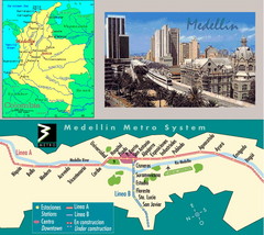 Medellin Metro Transit Map