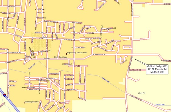 Medford, Oregon City Map