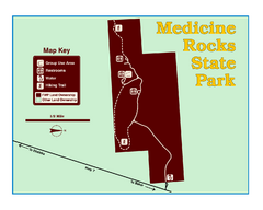 Medicine Rocks State Park Map