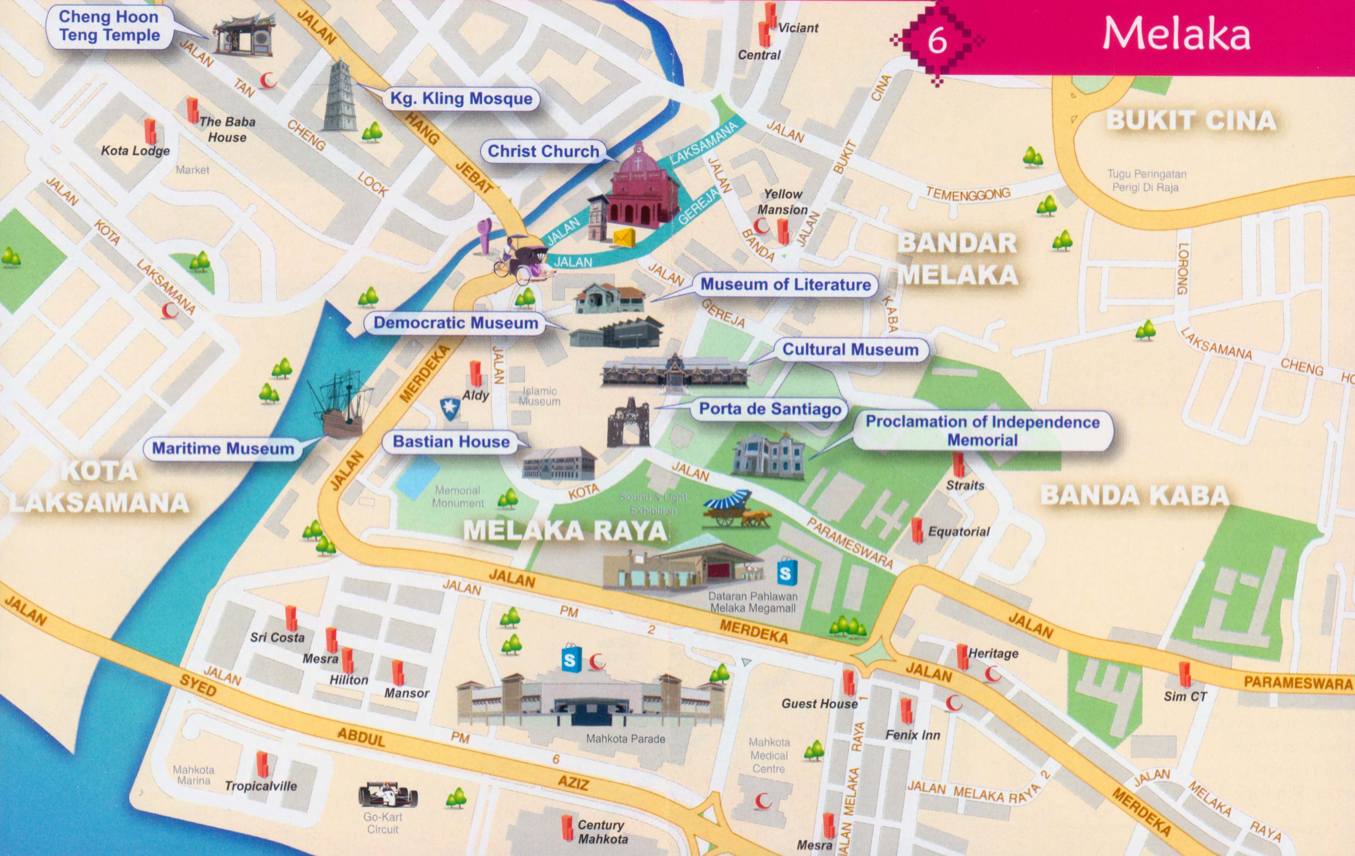 Melacca Tourist Map 