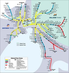 Melbourne Rail Map