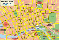 Melbourne Tourist Map