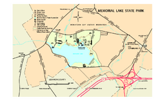 Memorial Lake State Park map