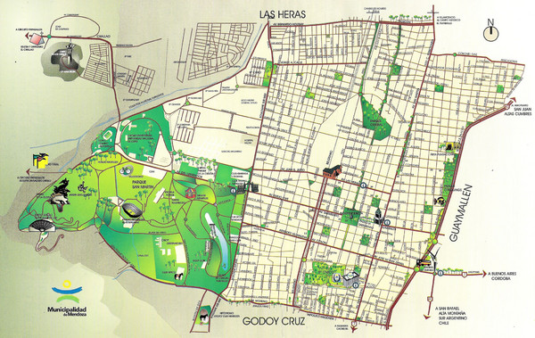Mendoza City Map