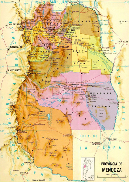 Mendoza Province Map