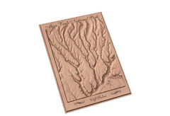 Mesa Verde carved by carvedmaps.com Map