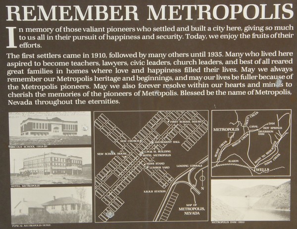 Metropolis Nevada Ghost Town Map