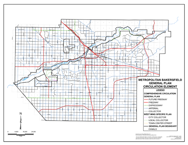 Metropolitan Bakersfield General Plan – Circulation Map