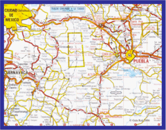 Mexico City, Mexico Bus System Map