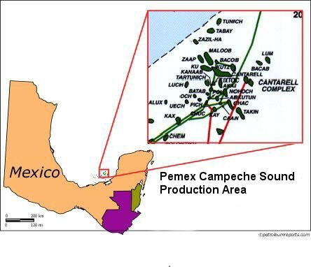 Mexico Petroleum Map
