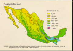 Mexico Rainfall Map