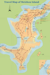 Mezihou Island Tourist Map