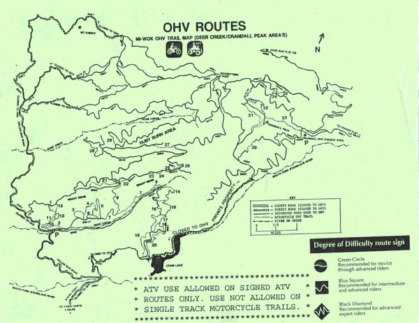 Mi-Wok OHV Trail Map