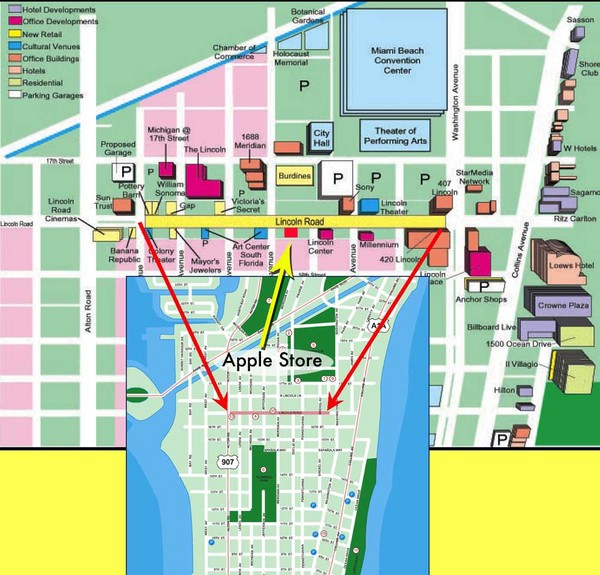 Miami Beach Tourist Map