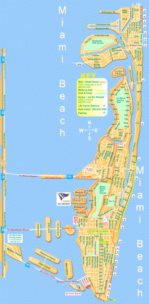 Miami Beach map