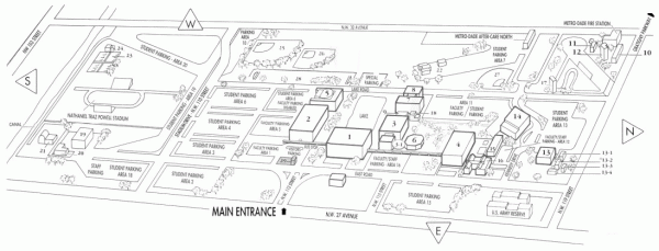 Miami Dade College - North Campus map