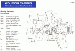 Miami Dade College - Wolfson Campus map