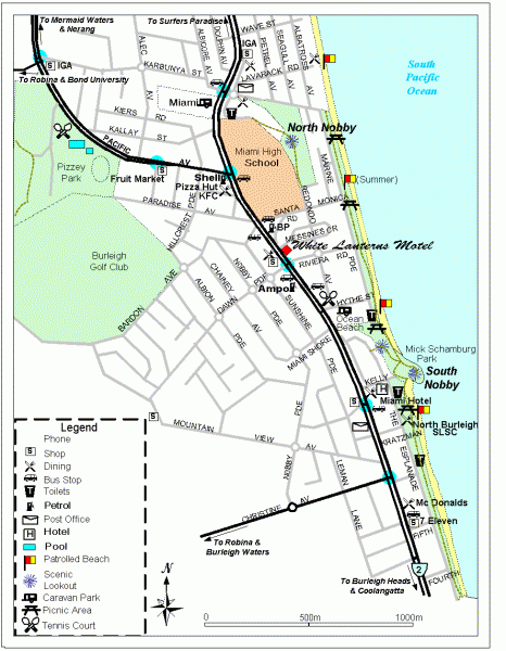 Miami tourist map