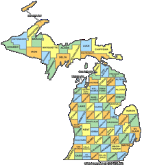 Michigan Counties Map