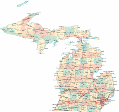 Michigan Road Map