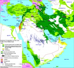Middle East Religious Composition Map