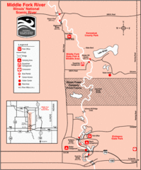 Middle Fork River Park, Illinois Site Map
