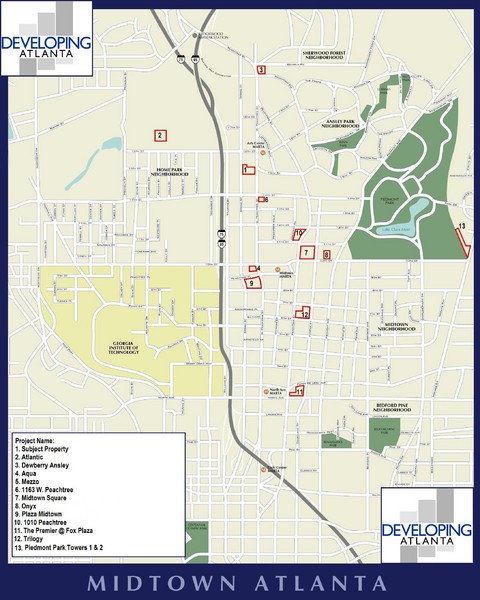 Midtown Atlanta Map
