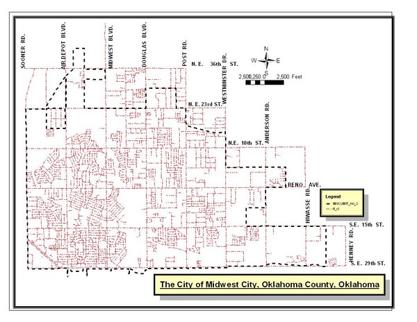 Midwest City Map