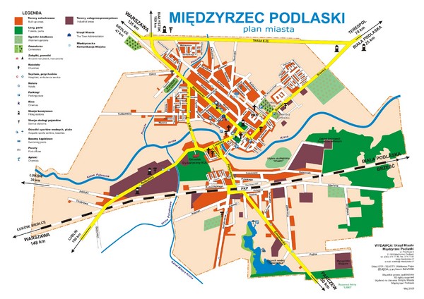 Miedzyrzec Podlaski Location Map (polish)