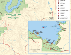 Millerton Lake State Recreation Area SE Map