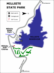 Millsite State Park Map Millsite State Park Map
