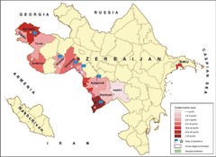 Mine-Strewn Territories of Azerbaijan Map