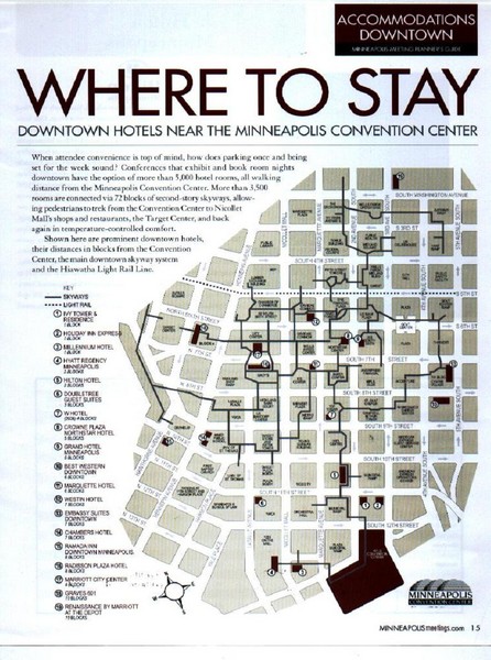 Minneapolis Hotel Map
