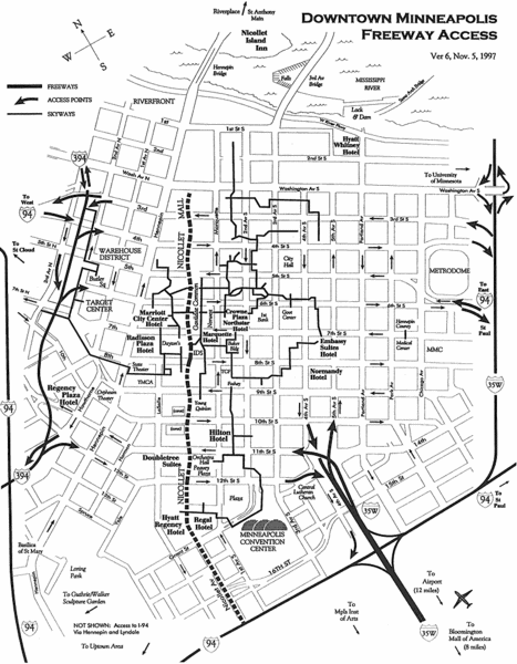 Minneapolis, Minnesota City Map