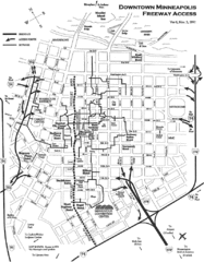 Minneapolis, Minnesota City Map