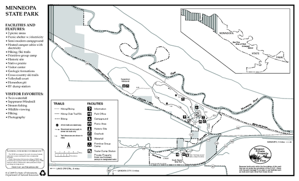 Minneopa State Park Map