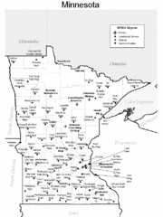 Minnesota Airports Map