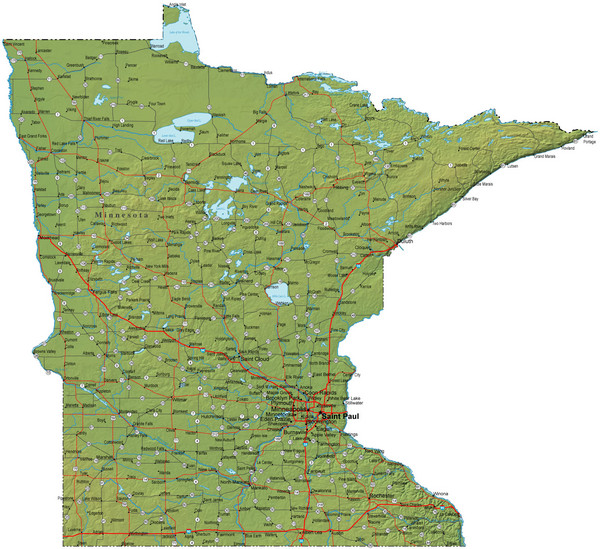 Minnesota Road Map