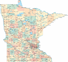 Minnesota Road Map