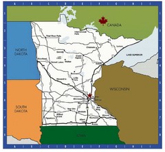 Minnesota Tourist Map