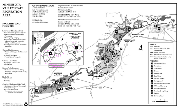 Minnesota Valley State Recreation Area Map